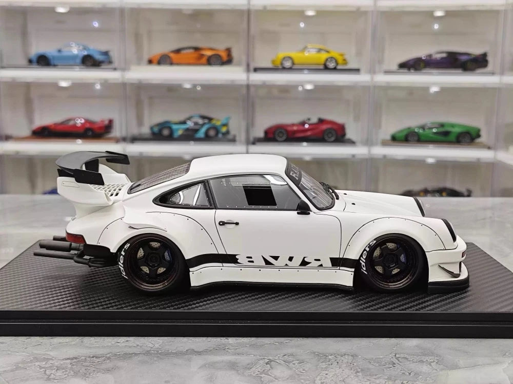 [Ignition] 1:18 Porsche 1989 911 930 RWB JDM Widebody White Model Car Resin