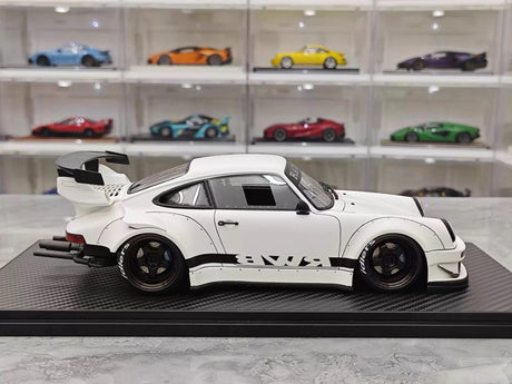 [Ignition] 1:18 Porsche 1989 911 930 RWB JDM Widebody White Model Car Resin