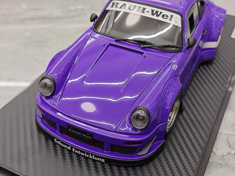 [Ignition] 1:18 Porsche 1989 911 930 RWB JDM Widebody Purple Model Car Resin