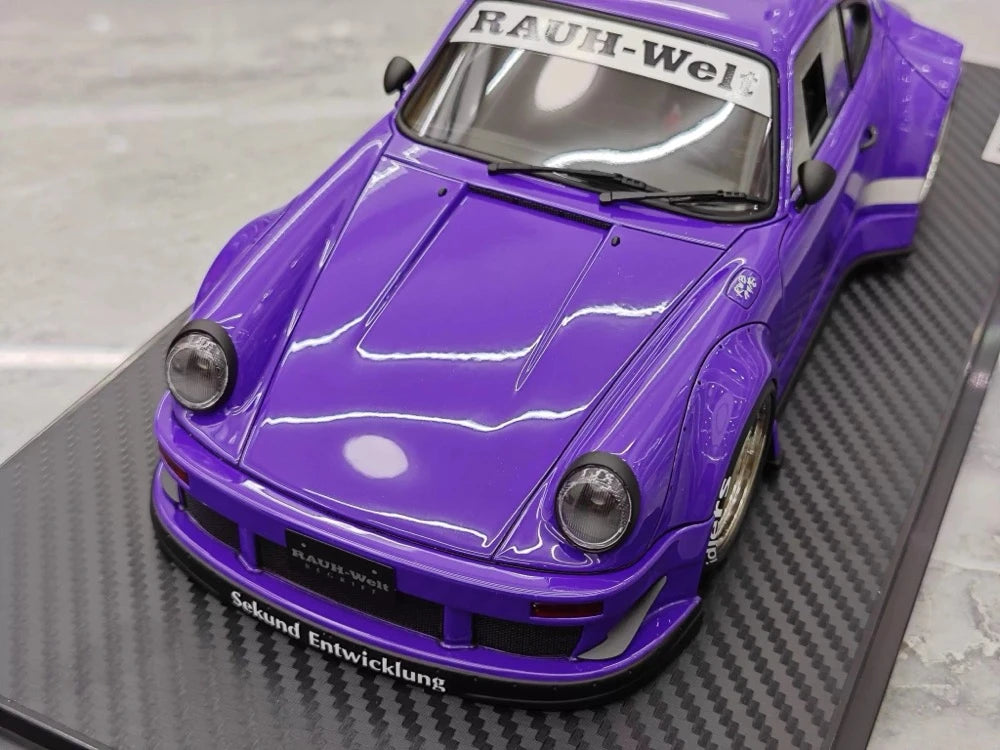 [Ignition] 1:18 Porsche 1989 911 930 RWB JDM Widebody Purple Model Car Resin