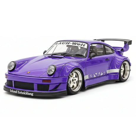 [Ignition] 1:18 Porsche 1989 911 930 RWB JDM Widebody Purple Model Car Resin