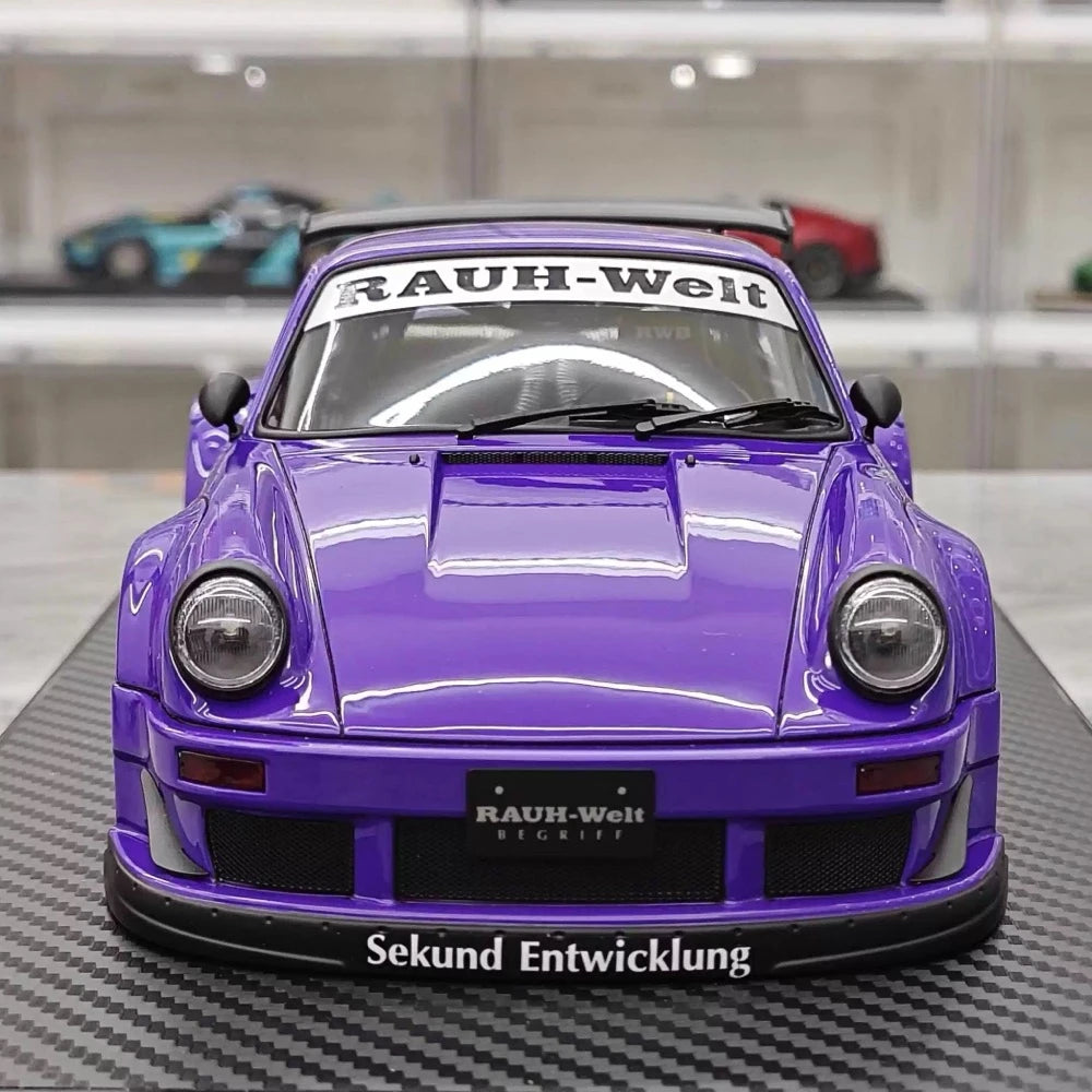 [Ignition] 1:18 Porsche 1989 911 930 RWB JDM Widebody Purple Model Car Resin