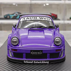 [Ignition] 1:18 Porsche 1989 911 930 RWB JDM Widebody Purple Model Car Resin
