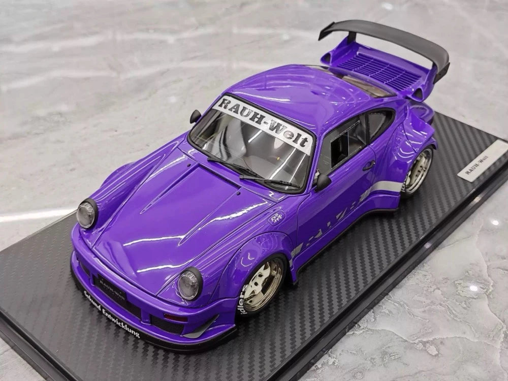 [Ignition] 1:18 Porsche 1989 911 930 RWB JDM Widebody Purple Model Car Resin