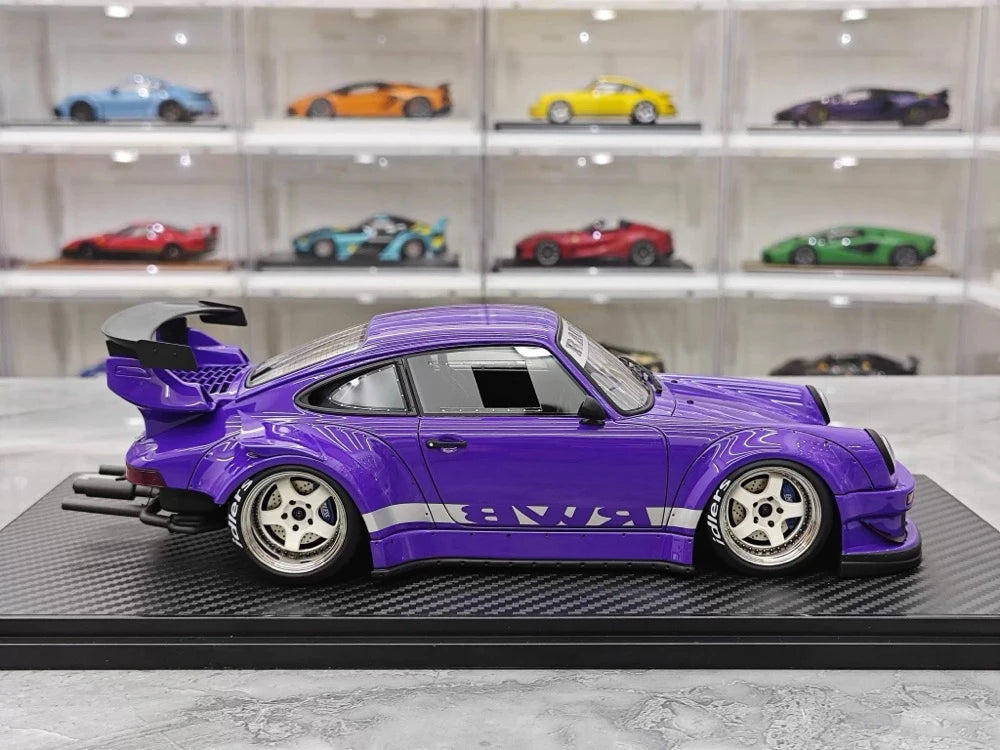 [Ignition] 1:18 Porsche 1989 911 930 RWB JDM Widebody Purple Model Car Resin