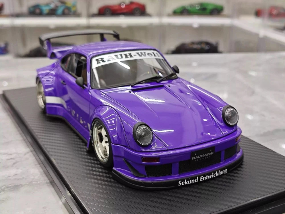 [Ignition] 1:18 Porsche 1989 911 930 RWB JDM Widebody Purple Model Car Resin