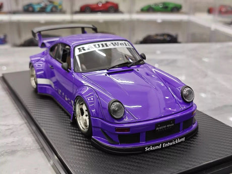 [Ignition] 1:18 Porsche 1989 911 930 RWB JDM Widebody Purple Model Car Resin