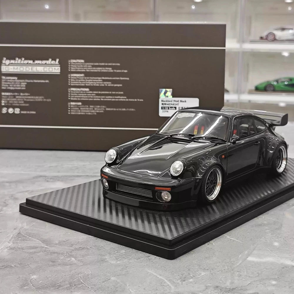 [Ignition] 1:18 Porsche 1990 911 964 RWB Blackbird Model Car Resin