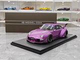 [Ignition] 1:18 Porsche 1996 993 RWB GT3 JDM Widebody viola modellino di auto resina