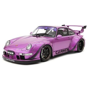 [Ignition] 1:18 Porsche 1996 993 RWB GT3 JDM Widebody viola modellino di auto resina