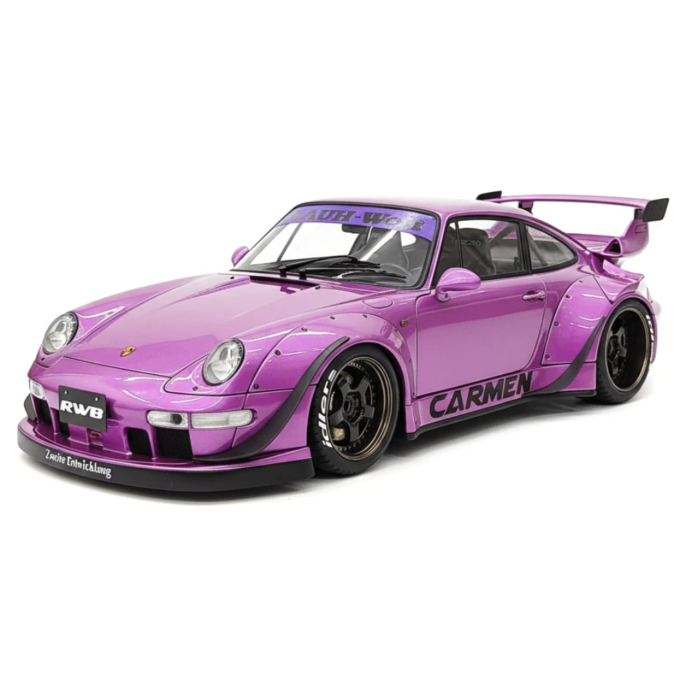 [Ignition] 1:18 Porsche 1996 993 RWB GT3 JDM Widebody Purple Model Car Resin