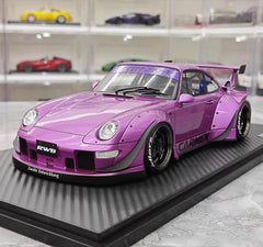 [Ignition] 1:18 Porsche 1996 993 RWB GT3 JDM Widebody Purple Model Car Resin