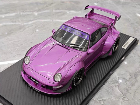 [Ignition] 1:18 Porsche 1996 993 RWB GT3 JDM Widebody Purple Model Car Resin