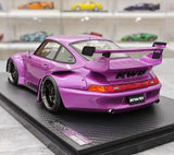 [Ignition] 1:18 Porsche 1996 993 RWB GT3 JDM Widebody viola modellino di auto resina