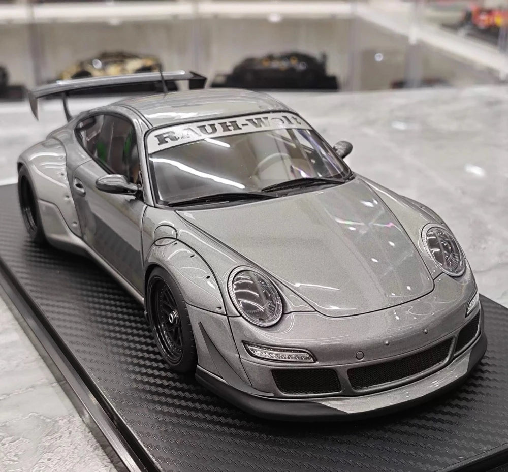 [Ignition] 1:18 Porsche 2009 997 GT3 RWB Widebody harmaa pienoismalli Hartsi