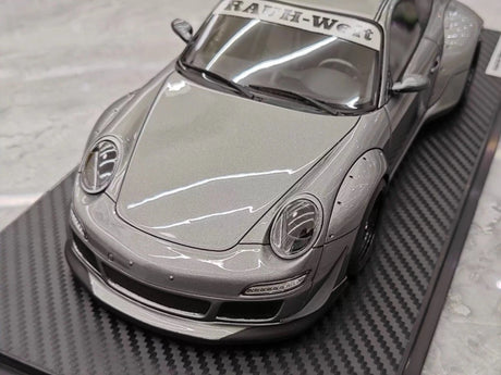 [Ignition] 1:18 Porsche 2009 997 GT3 RWB Widebody Gray Model Car Resin