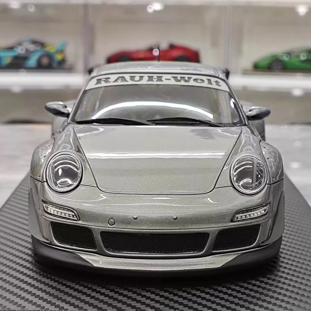 [Ignition] 1:18 Porsche 2009 997 GT3 RWB Widebody grigio modellino di auto resina
