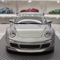 [Ignition] 1:18 Porsche 2009 997 GT3 RWB Widebody grigio modellino di auto resina