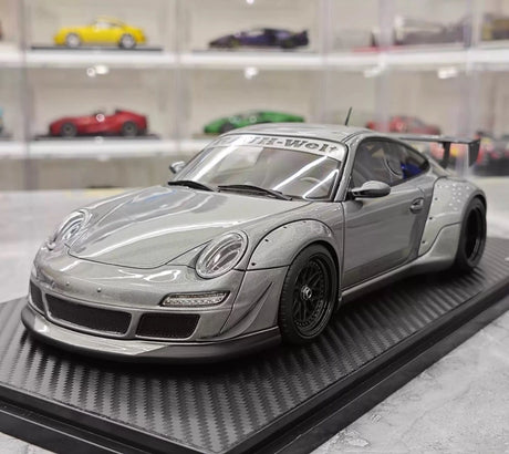 [Ignition] 1:18 Porsche 2009 997 GT3 RWB Widebody Gray Model Car Resin