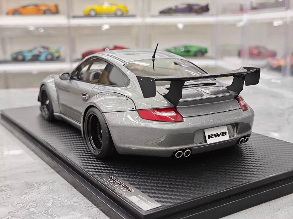 [Ignition] 1:18 Porsche 2009 997 GT3 RWB Widebody grigio modellino di auto resina