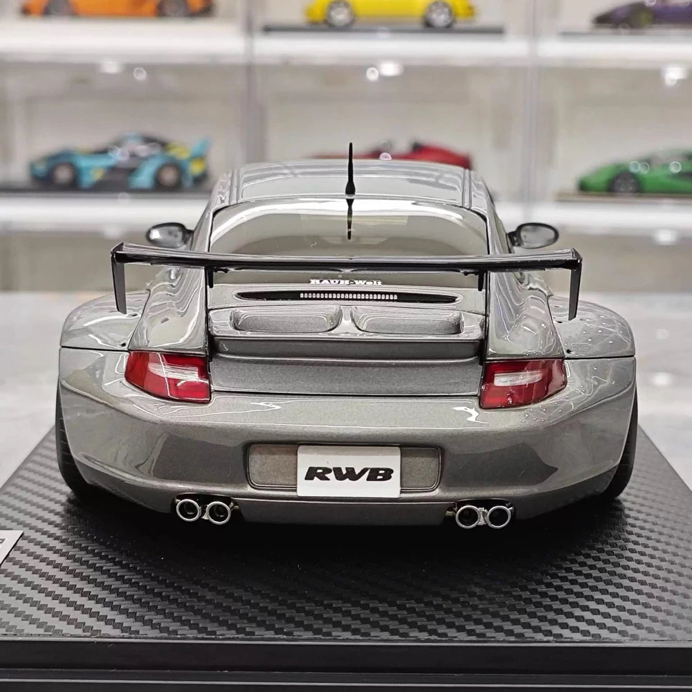 [Ignition] 1:18 Porsche 2009 997 GT3 RWB Widebody grigio modellino di auto resina