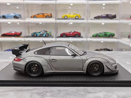 [Ignition] 1:18 Porsche 2009 997 GT3 RWB Widebody Gray Model Car Resin