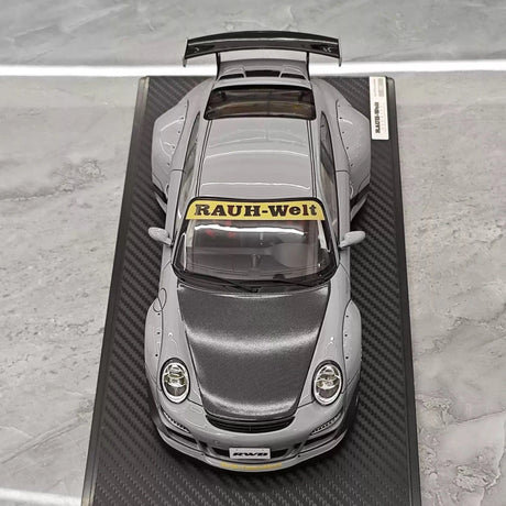 [Ignition] 1:18 Porsche 2009 997 GT3 RWB Widebody Gray & Black Model Car Resin