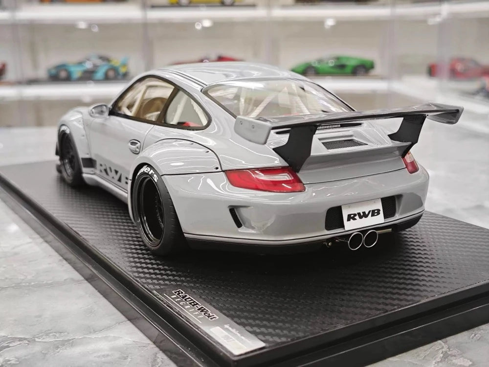 [Ignition] 1:18 Porsche 2009 997 GT3 RWB Widebody gris & noir voiture miniature Resin