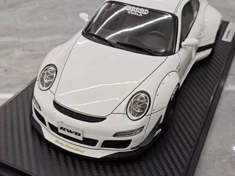 [Ignition] 1:18 Porsche 2009 997 GT3 RWB Widebody White & Black Model Car Resin