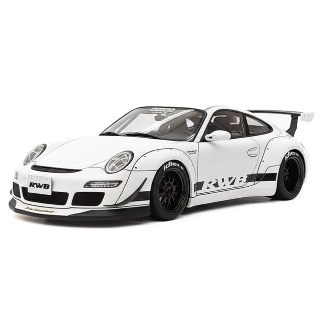[Ignition] 1:18 Porsche 2009 997 GT3 RWB Widebody White & Black Model Car Resin