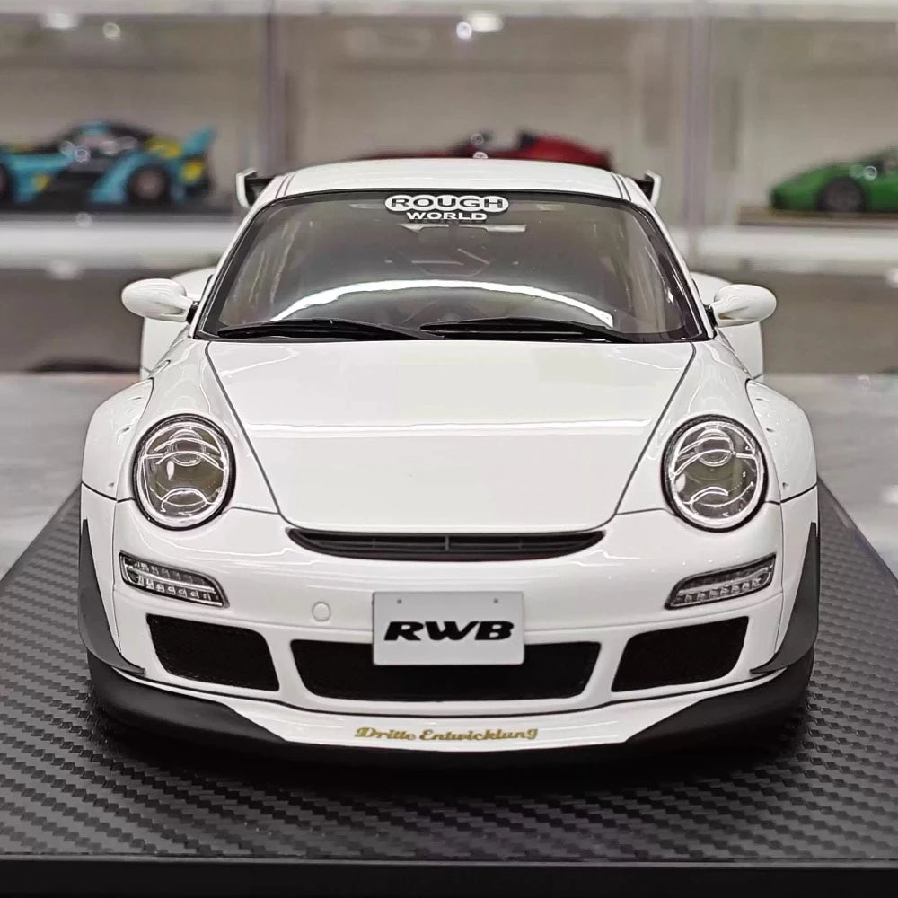 [Ignition] 1:18 Porsche 2009 997 GT3 RWB Widebody White & Black Model Car Resin