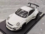 [Ignition] 1:18 Porsche 2009 997 GT3 RWB Widebody White & Black Model Car Resin