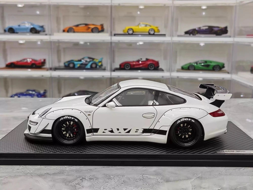 [Ignition] 1:18 Porsche 2009 997 GT3 RWB Widebody White & Black Model Car Resin