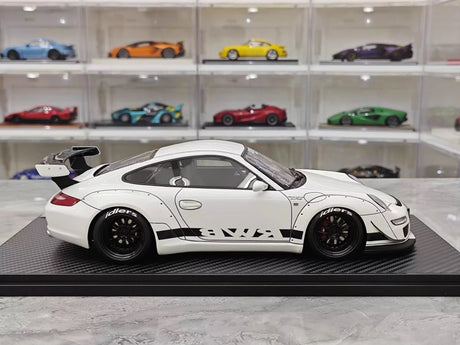 [Ignition] 1:18 Porsche 2009 997 GT3 RWB Widebody White & Black Model Car Resin