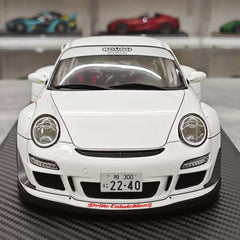[Ignition] 1:18 Porsche 2009 997 GT3 RWB Widebody bianco & rosso modellino di auto resina