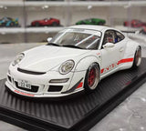 [Ignition] 1:18 Porsche 2009 997 GT3 RWB Widebody White & Red Model Car Resin
