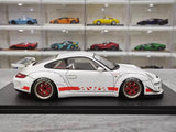 [Ignition] 1:18 Porsche 2009 997 GT3 RWB Widebody White & Red Model Car Resin