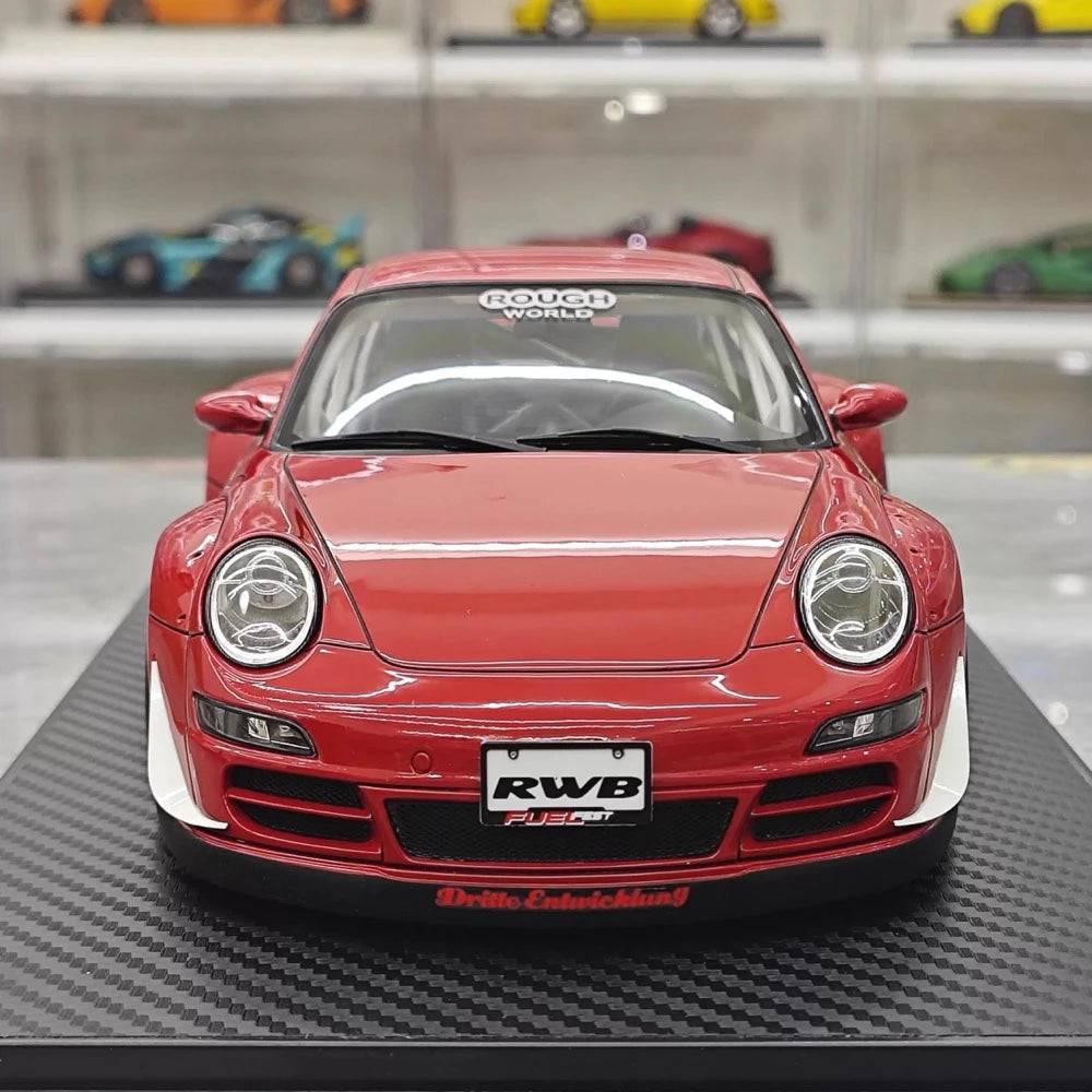 [Ignition] 1:18 Porsche 2009 997 RWB JDM Widebody Red Model Car Resin