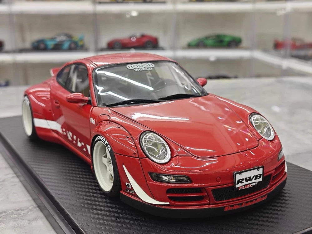 [Ignition] 1:18 Porsche 2009 997 RWB JDM Widebody Red Model Car Resin