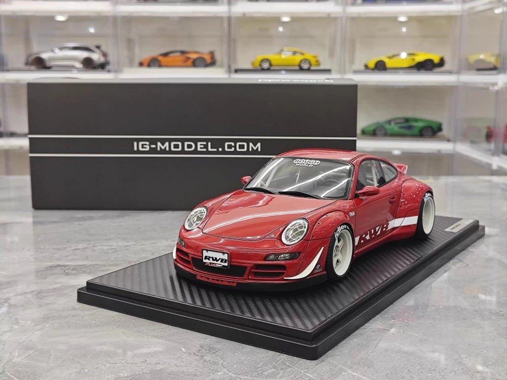 [Ignition] 1:18 Porsche 2009 997 RWB JDM Widebody Red Model Car Resin