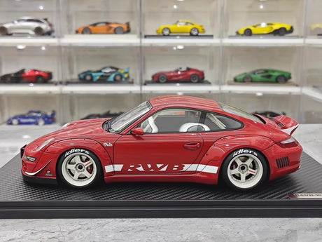 [Ignition] 1:18 Porsche 2009 997 RWB JDM Widebody Red Model Car Resin
