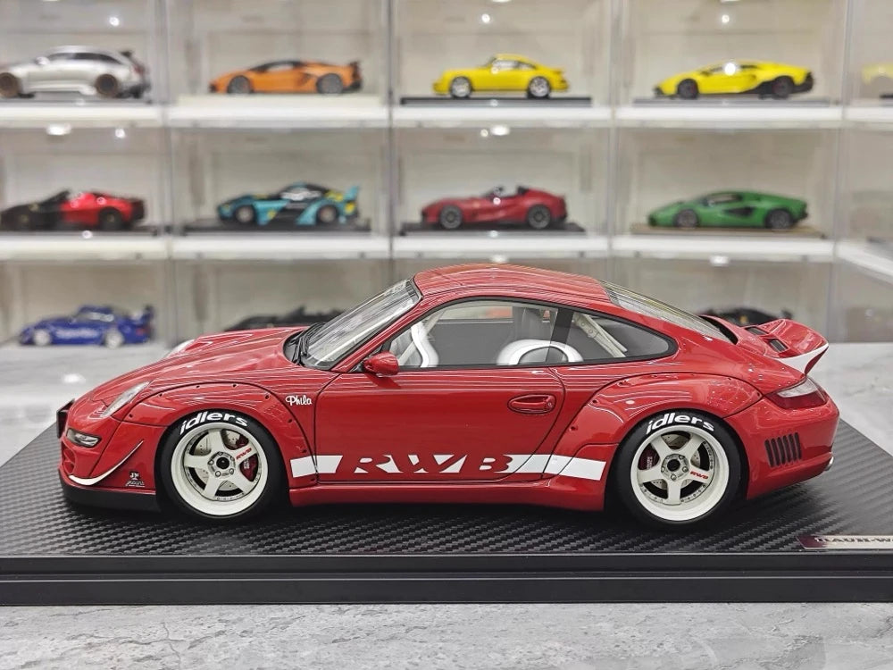 [Ignition] 1:18 Porsche 2009 997 RWB JDM Widebody Red Model Car Resin