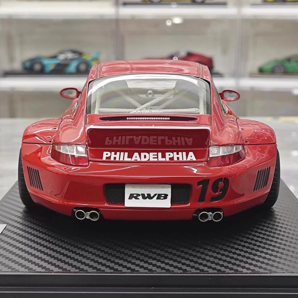 [Ignition] 1:18 Porsche 2009 997 RWB JDM Widebody Red Model Car Resin