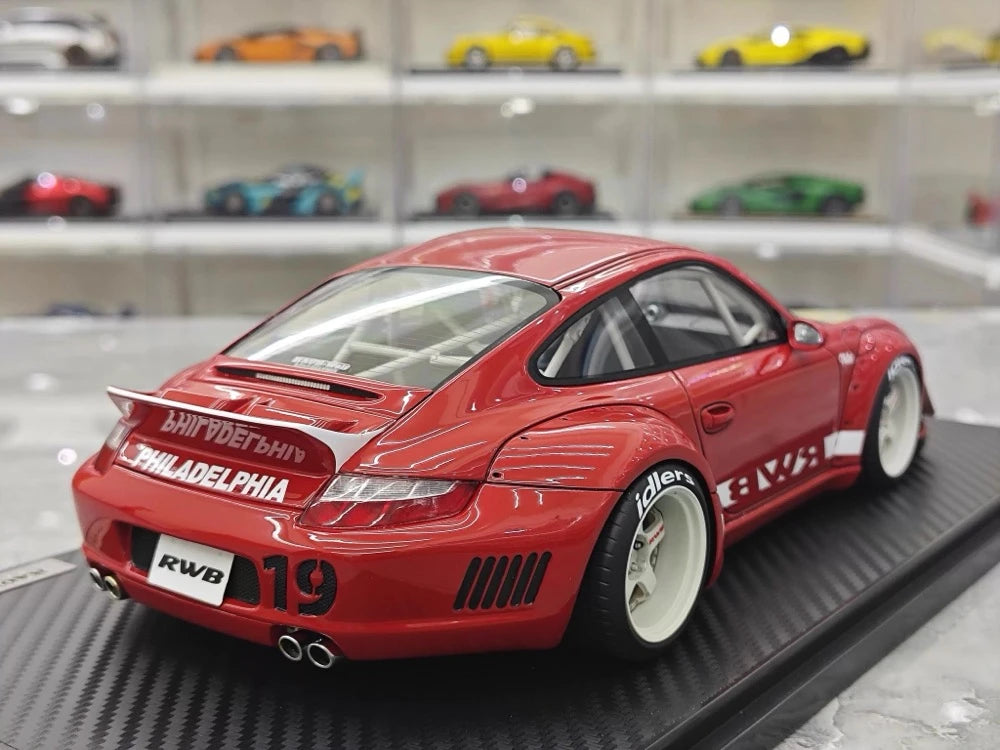 [Ignition] 1:18 Porsche 2009 997 RWB JDM Widebody Red Model Car Resin