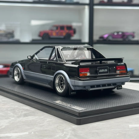 Ignition Toyota 1984 MR2 AW11 Gun Metallic Silver 1:18 – Collectible Resin Model Resin