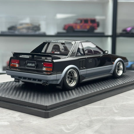 Ignition Toyota 1984 MR2 AW11 Gun Metallic Silver 1:18 – Collectible Resin Model Resin