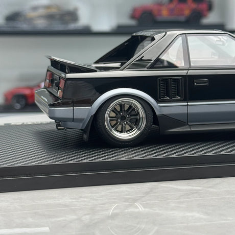Ignition Toyota 1984 MR2 AW11 Gun Metallic Silver 1:18 – Collectible Resin Model Resin