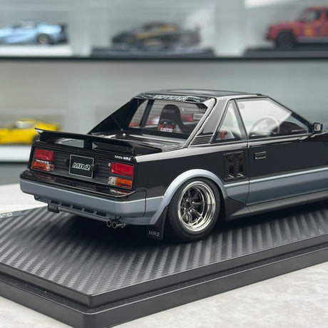 Ignition Toyota 1984 MR2 AW11 Gun Metallic Silver 1:18 – Collectible Resin Model Resin