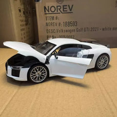 [iScale] 1:18 Audi 2015 R8 V10 Plus Coupe White Model Car Die-Cast