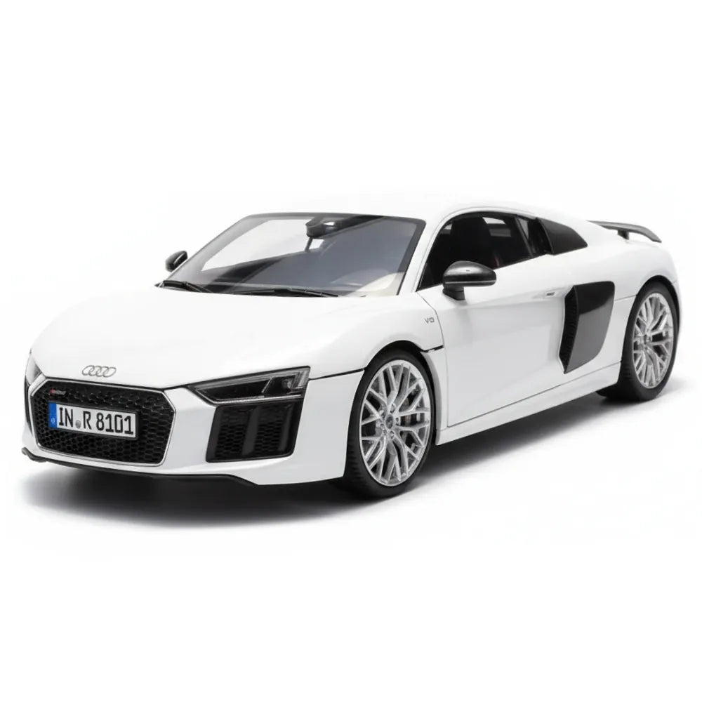 [iScale] 1:18 Audi 2015 R8 V10 Plus Coupe White Model Car Die-Cast